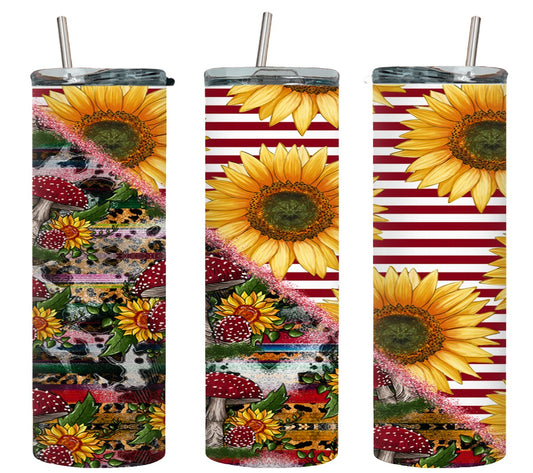 Sunflower Mushroom - tumbler