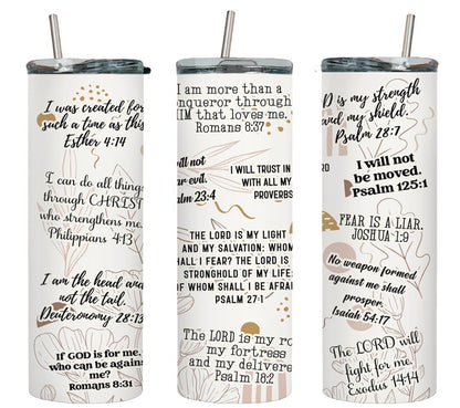 Christian Bible Verse Affirmations-8546 - tumbler
