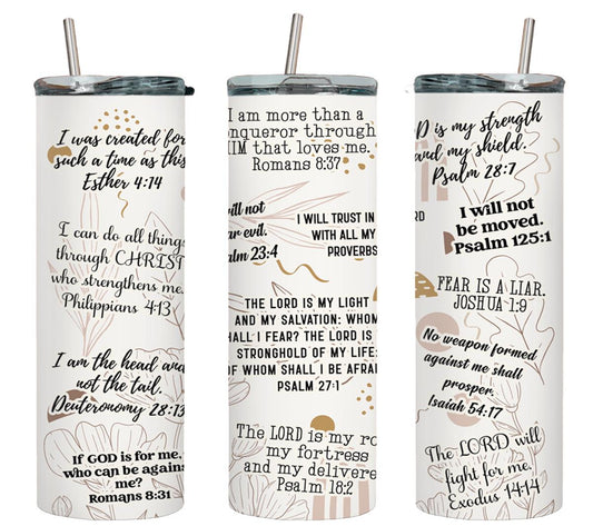 Christian Bible Verse Affirmations-8546 - tumbler
