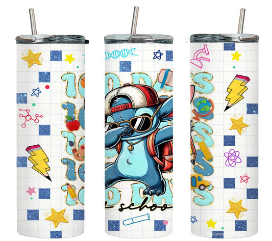 100 Days of School - tumbler
