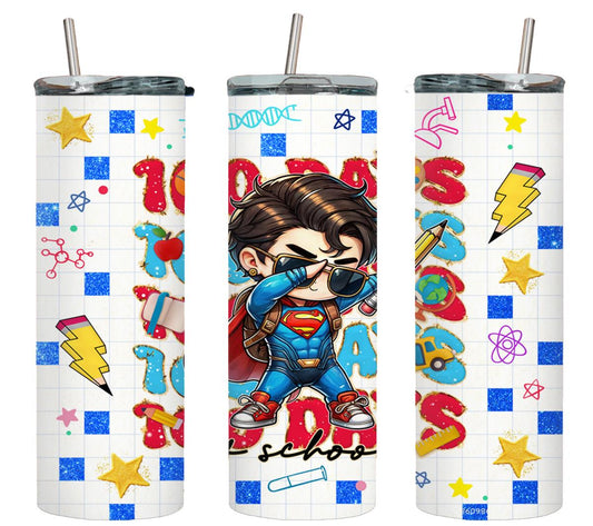 100 Days of School - tumbler