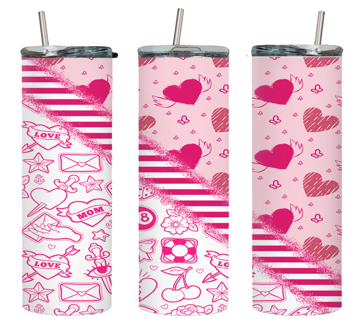 Pink Sketch Love-10597 - tumbler