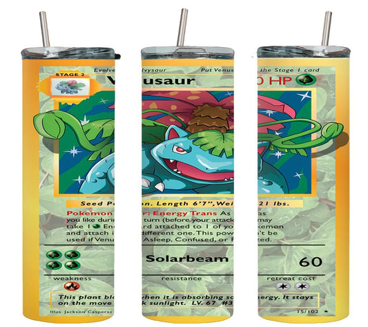 Pokemon Venosaur Card-8050 - tumbler