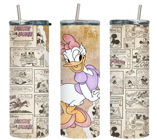 Duck Girl Cartoon-8819 - tumbler