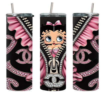 Pink Bling Sexy Girl-8710 - tumbler