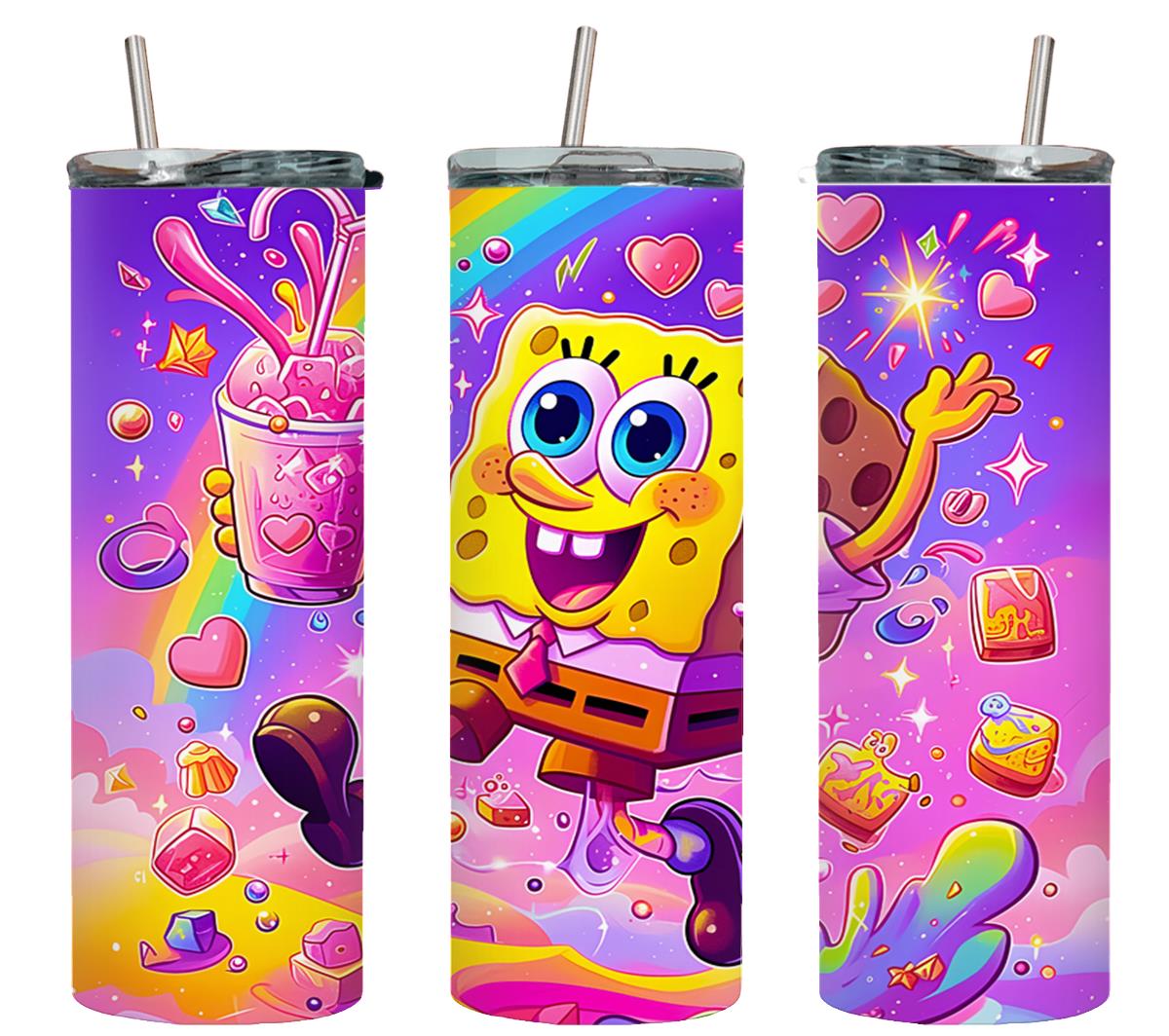 Spong Bob Neon-8734 - tumbler