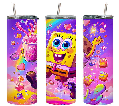 Spong Bob Neon-8734 - tumbler