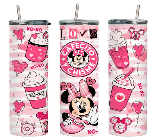 Love Cafecito y Chisme Mousy Girl-8804 - tumbler
