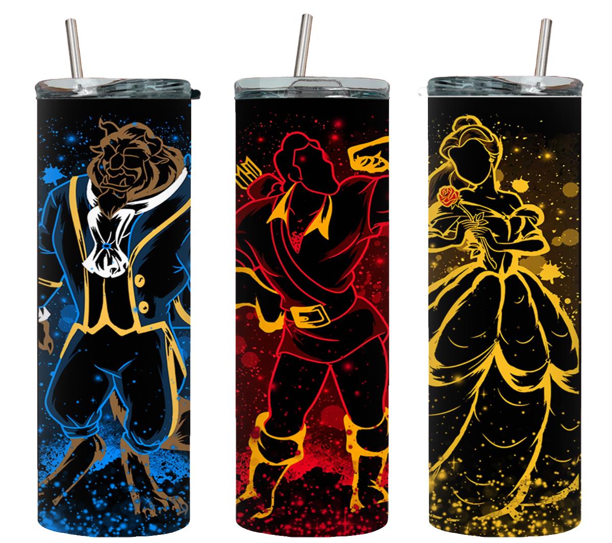 Neon Beauty And The Beast-9409 - tumbler