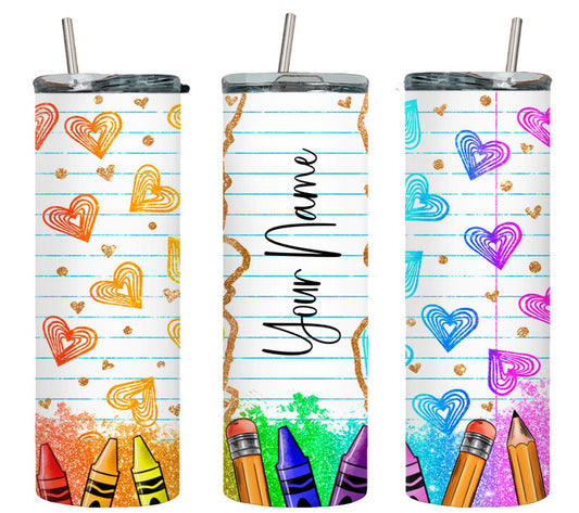 Personalized Back to School-8098 - tumbler