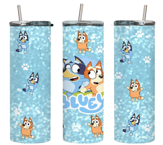 Blue Dog - tumbler