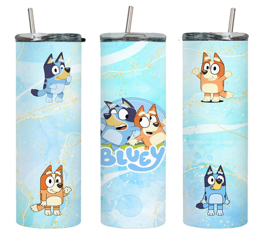Blue Dog - tumbler