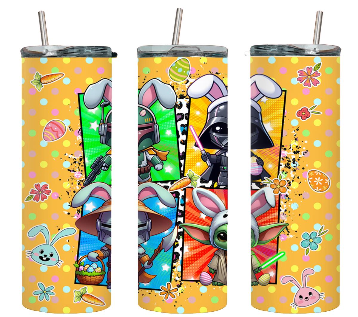 Boba Fett, Darth Vader, The Mandalorian, Baby Yoda-8911 - tumbler
