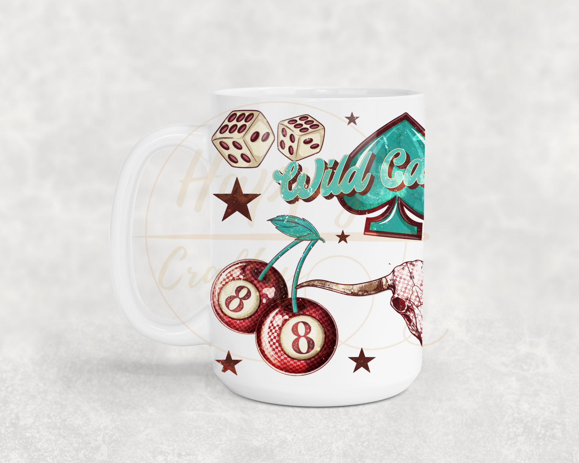 Wild Card-345 Mugs - 345-15OZ-White