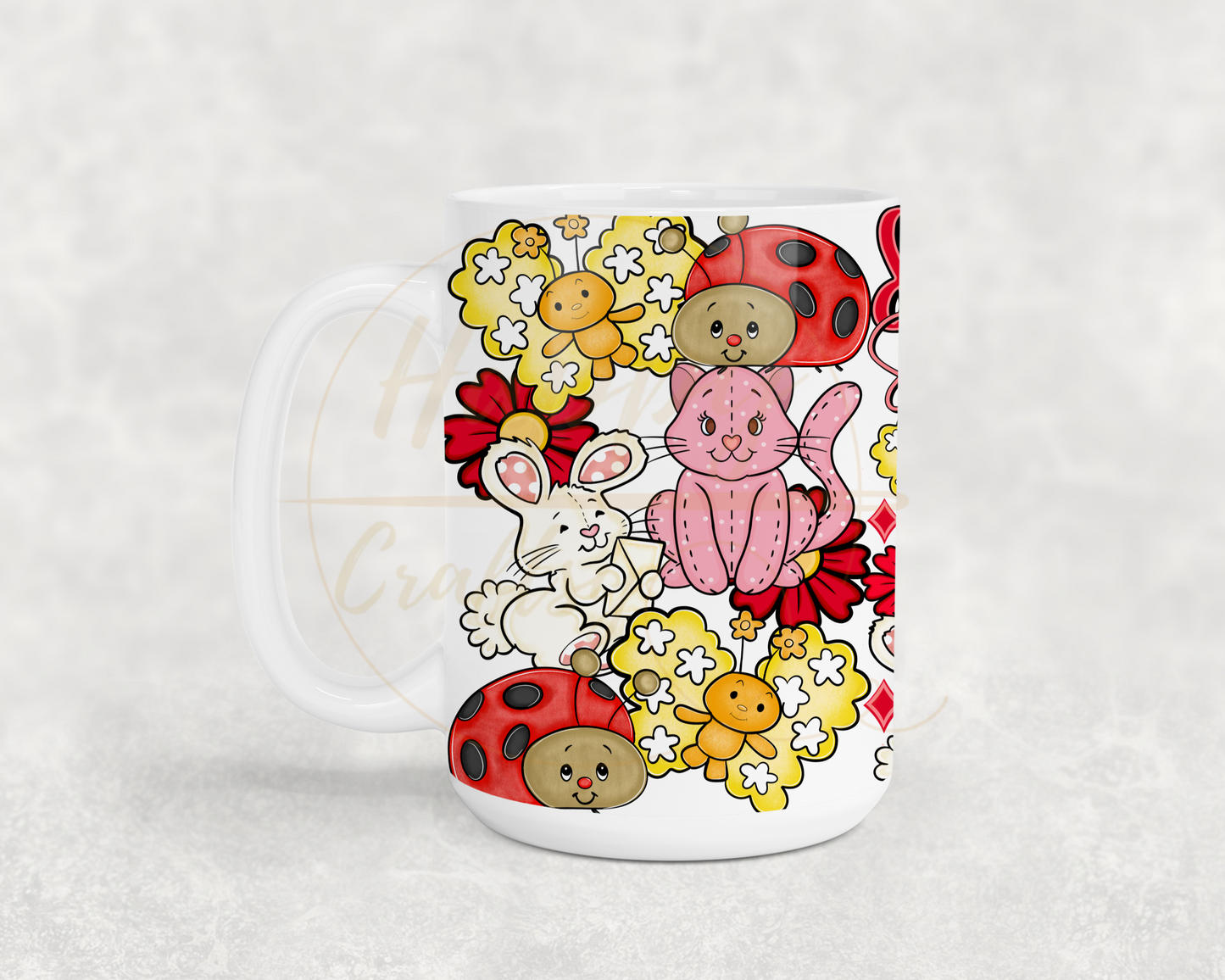 Strawberry Blossom Cottage.-551 Mugs - 551-15OZ-White