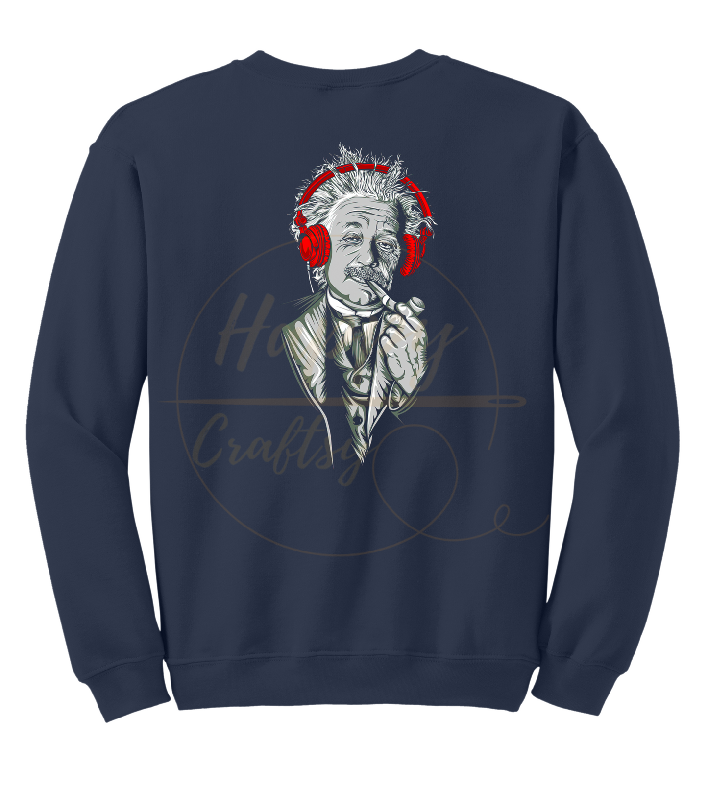 EINSTEIN, THINK. CREATE .RESIST-355 Sweatshirt - 355-S-Navy, 355-M-Navy, 355-L-Navy, 355-XL-Navy, 355-2XL-Navy, 355-3XL-Navy
