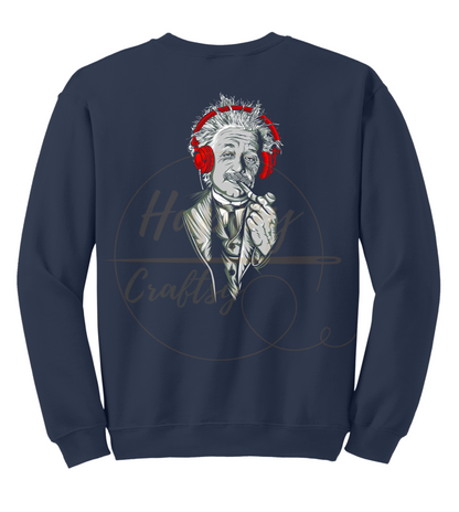 EINSTEIN, THINK. CREATE .RESIST-355 Sweatshirt - 355-S-Navy, 355-M-Navy, 355-L-Navy, 355-XL-Navy, 355-2XL-Navy, 355-3XL-Navy