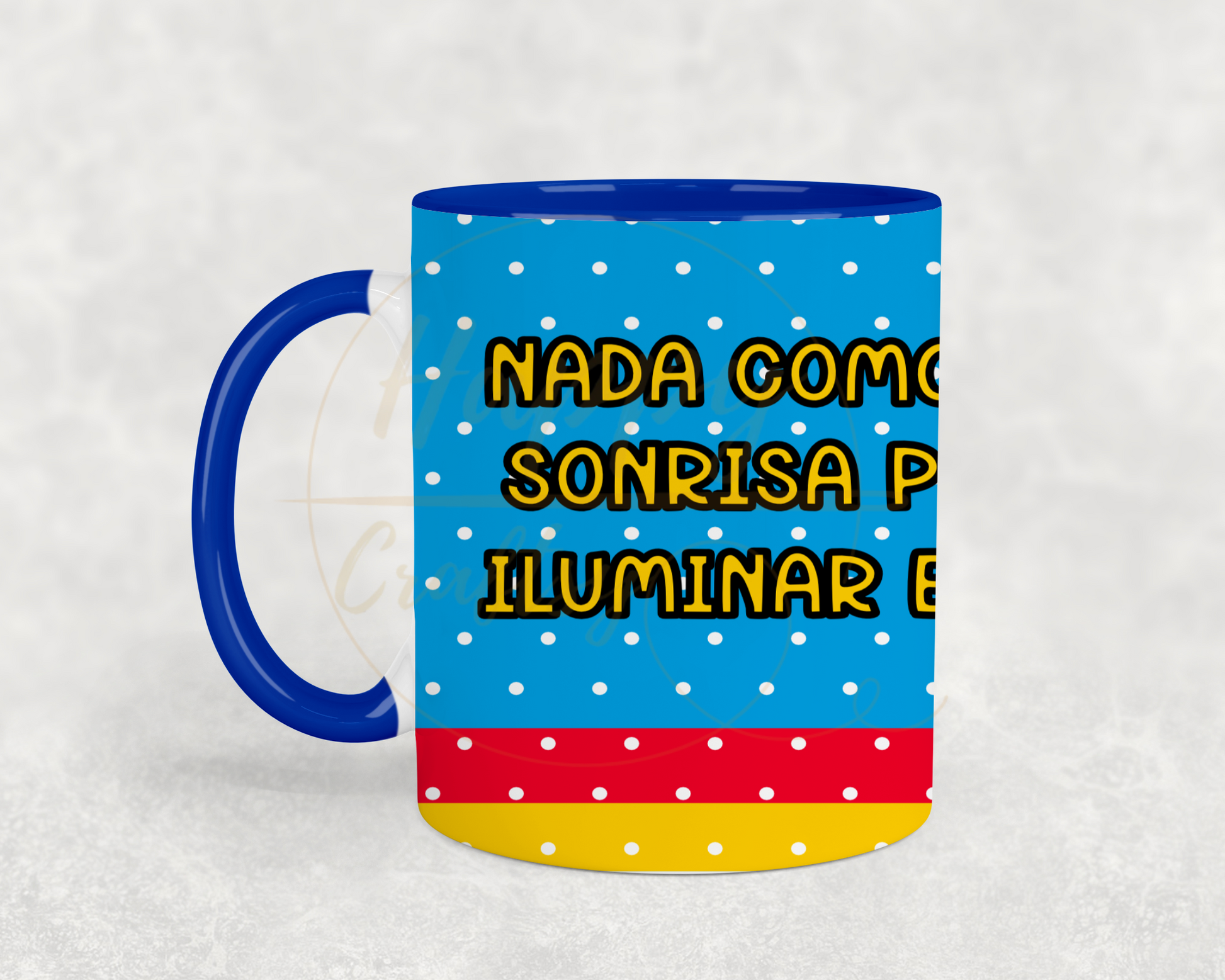 Sunny Smile Vibes-493 Mugs - 493-11OZ-Dark Blue