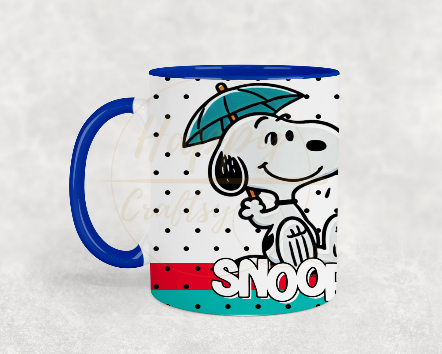 Umbrella Raindrop Joy-492 Mugs - 492-11OZ-Dark Blue