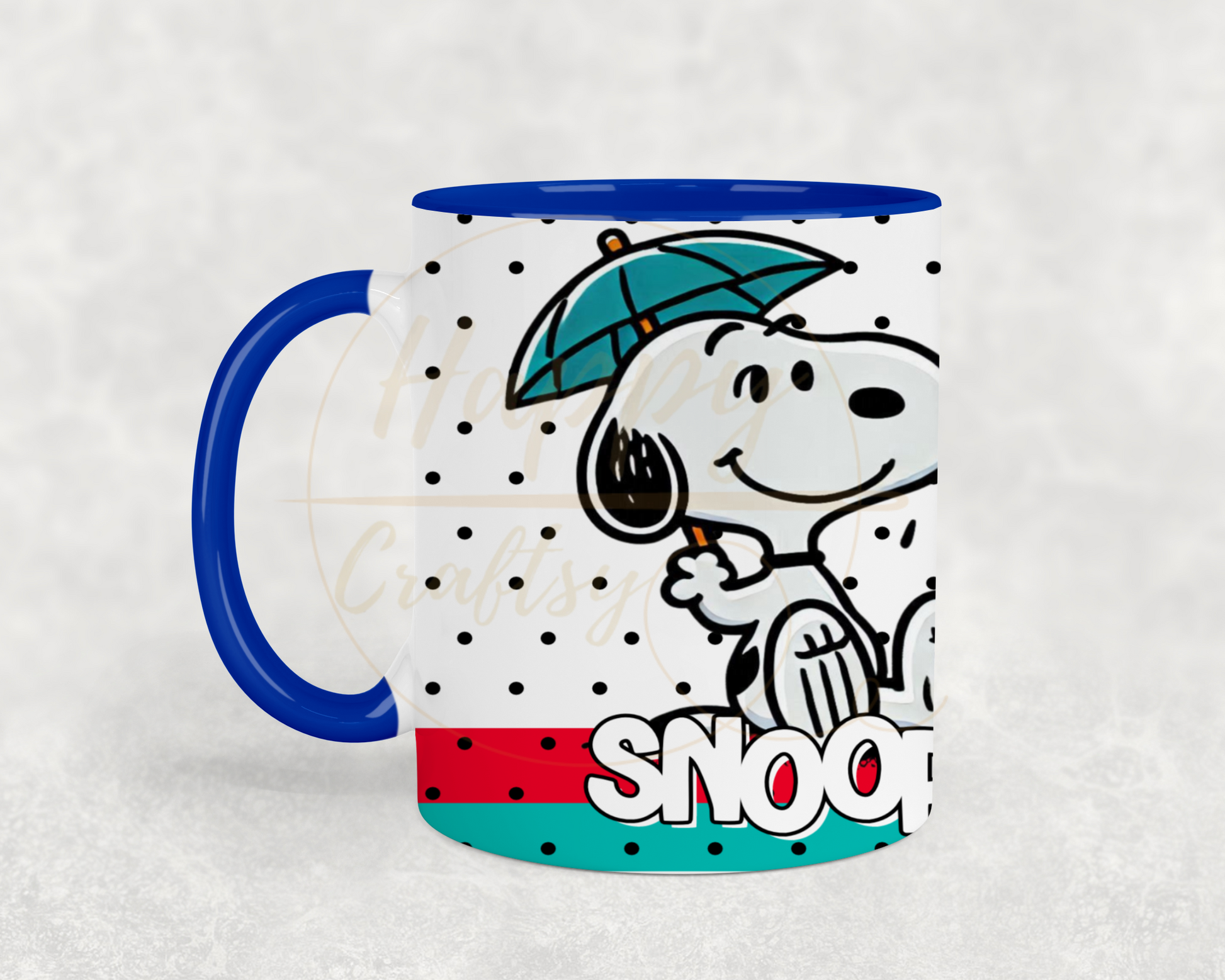 Umbrella Raindrop Joy-492 Mugs - 492-11OZ-Dark Blue