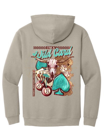 Wild Card-345 Hoodie - 345-S-Sand, 345-M-Sand, 345-L-Sand, 345-XL-Sand, 345-2XL-Sand, 345-3XL-Sand