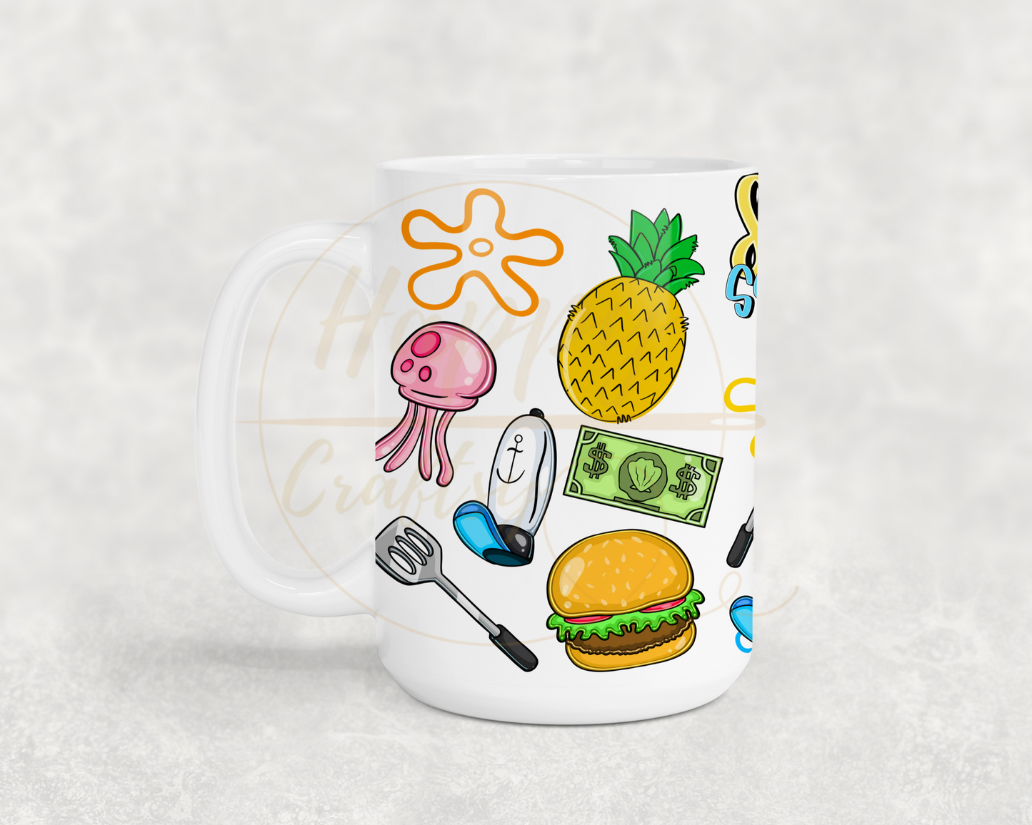 Undersea Fun Vibes-557 Mugs - 557-15OZ-White