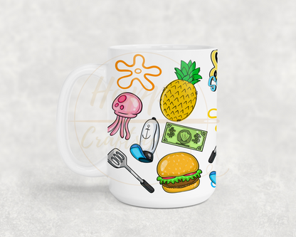 Undersea Fun Vibes-557 Mugs - 557-15OZ-White