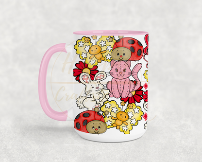 Strawberry Blossom Cottage.-551 Mugs - 551-15OZ-Pink