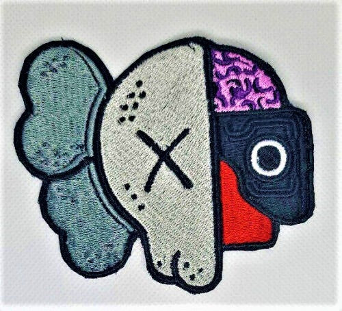 Embroidered Patch KawFace - embroidered patch