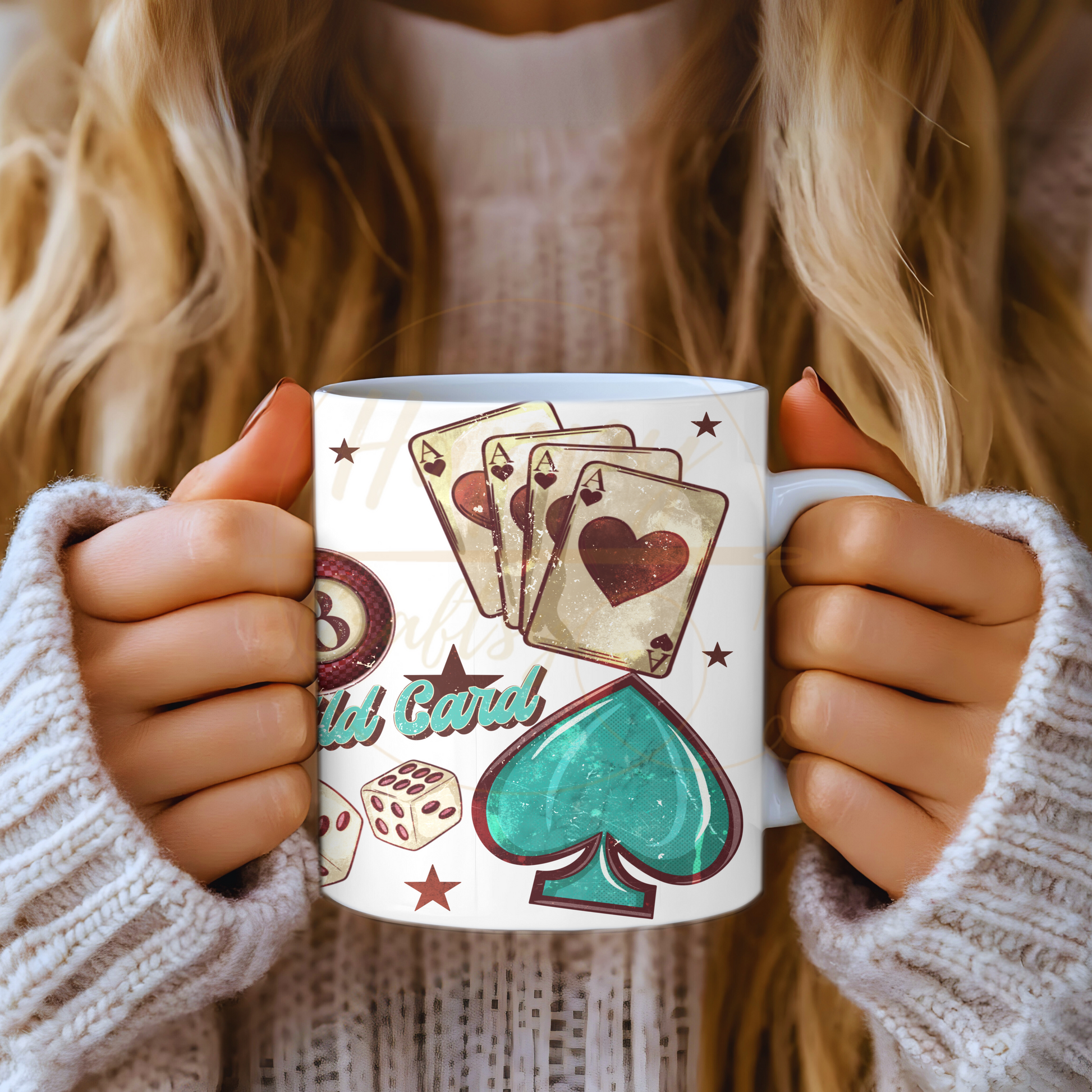 Wild Card-345 Mugs - 345-11OZ-Pink