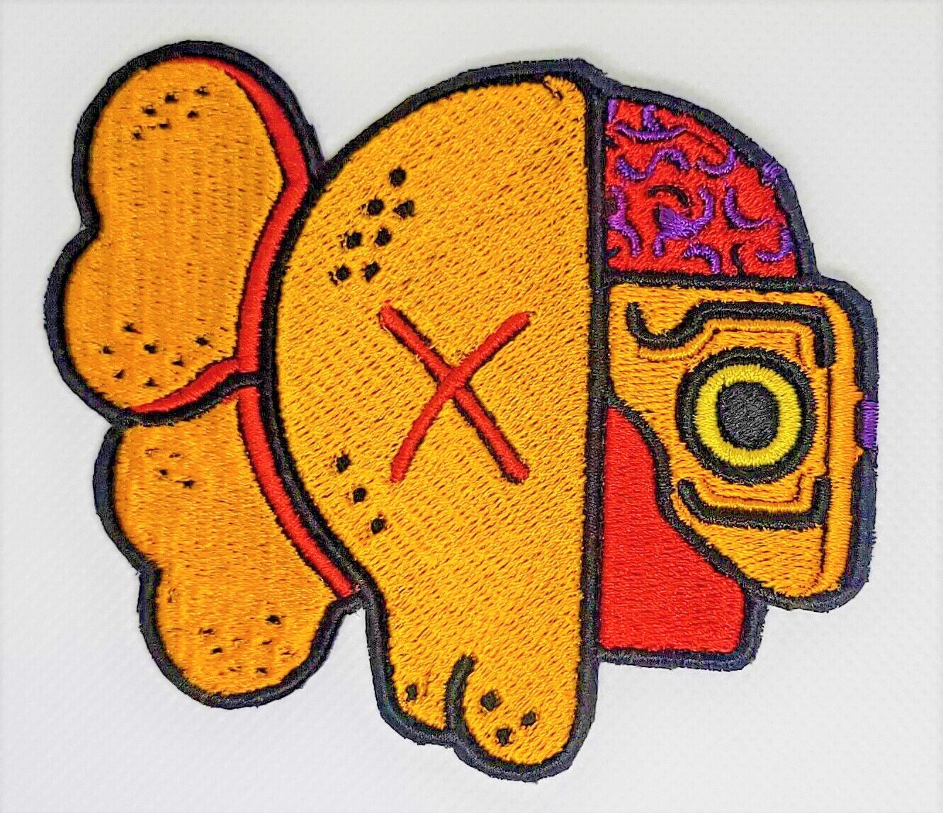 Embroidered Patch KawFace - embroidered patch
