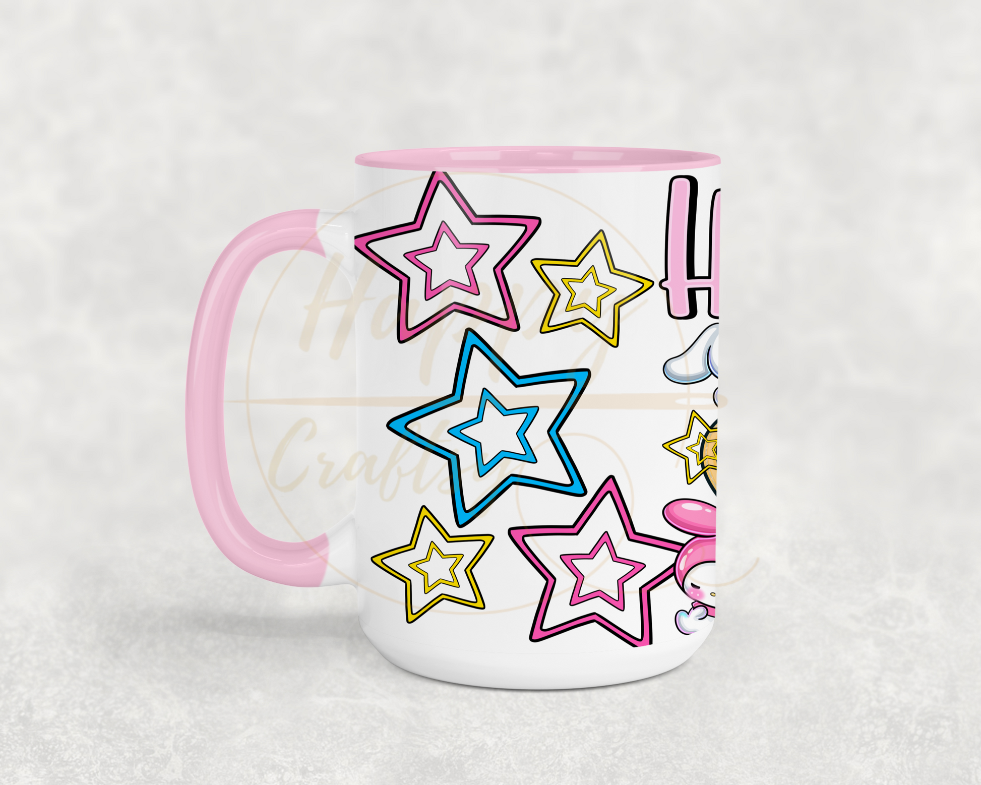 Cute Squad Glow Up-530 Mugs - 530-15OZ-Pink