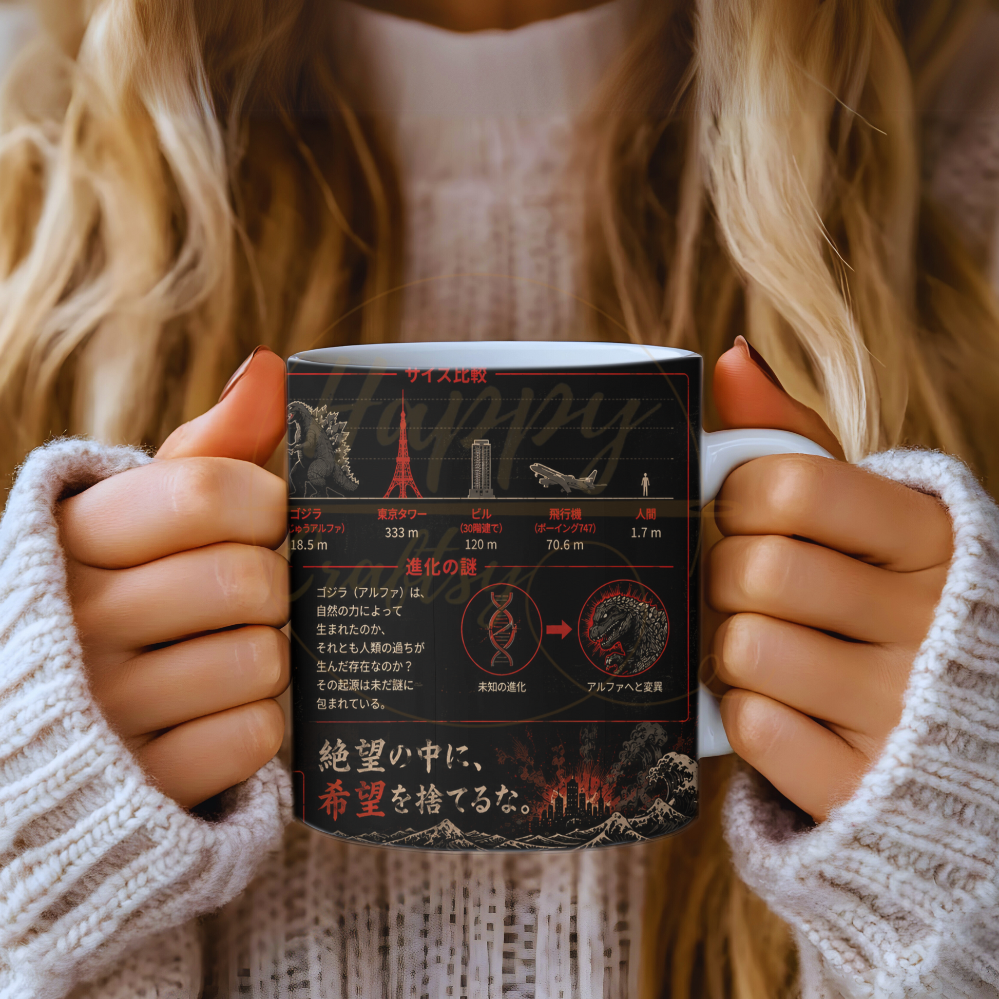 Godzilla Kaiju Alpha-356 Mugs - 356-11OZ-Green