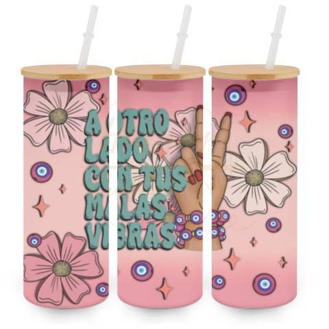 A Otro Lado-517 Glass Can - 517-25OZ-Frosted 25oz