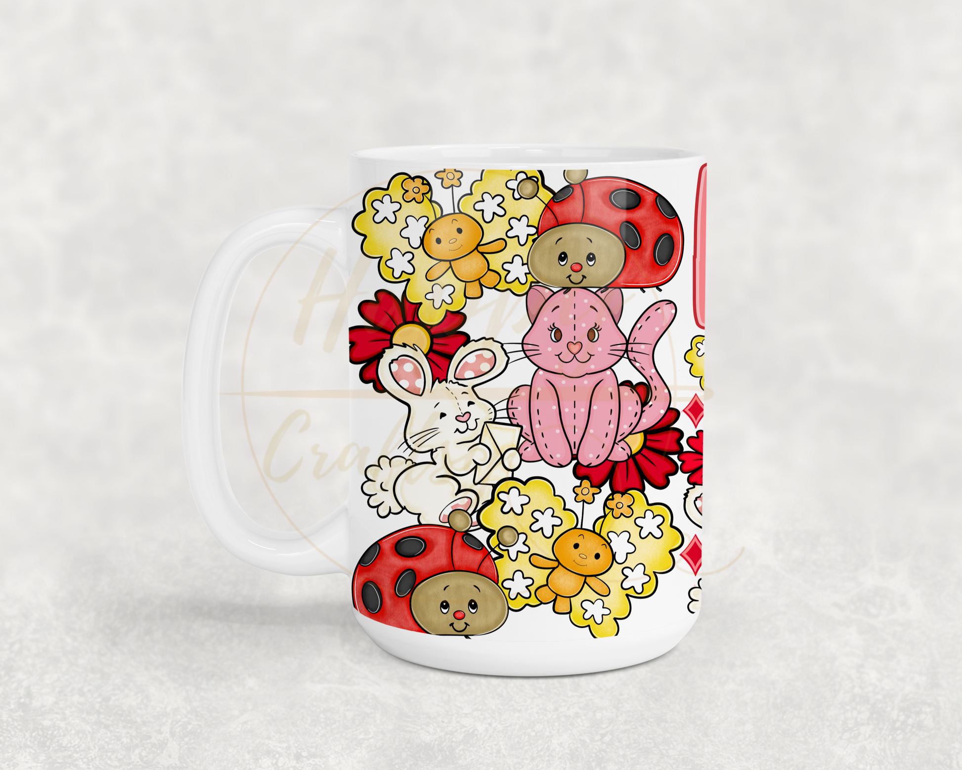 Sweet Berry Garden Friends-554 Mugs - 554-15OZ-White