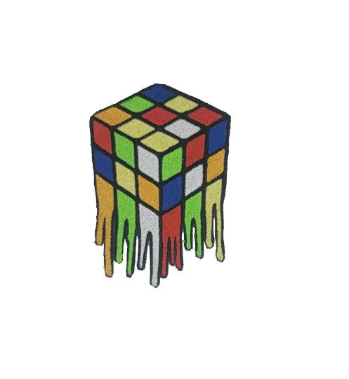 Rubik's Cube - embroidered patch
