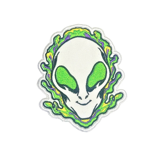 Psychedelic Alien - embroidered patch
