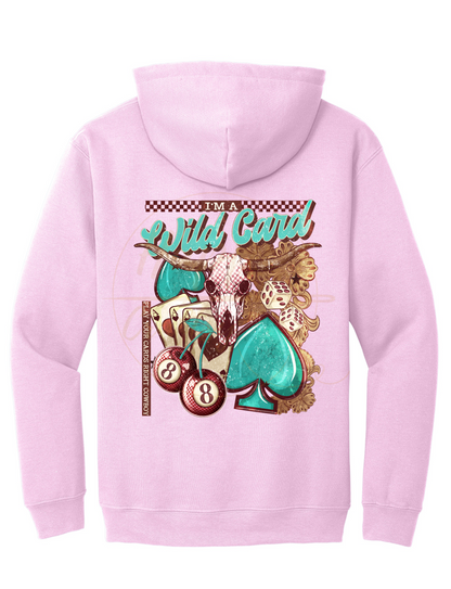 Wild Card-345 Hoodie - 345-S-Light Pink, 345-M-Light Pink, 345-L-Light Pink, 345-XL-Light Pink, 345-2XL-Light Pink, 345-3XL-Light Pink