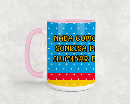 Sunny Smile Vibes-493 Mugs - 493-15OZ-Pink