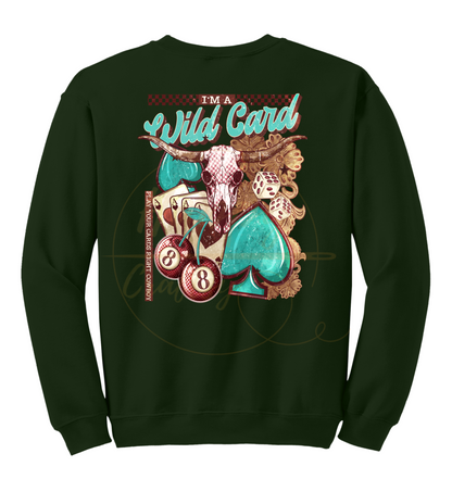 Wild Card-345 Sweatshirt - 345-S-Forest Green, 345-M-Forest Green, 345-L-Forest Green, 345-XL-Forest Green, 345-2XL-Forest Green, 345-3XL-Forest Green