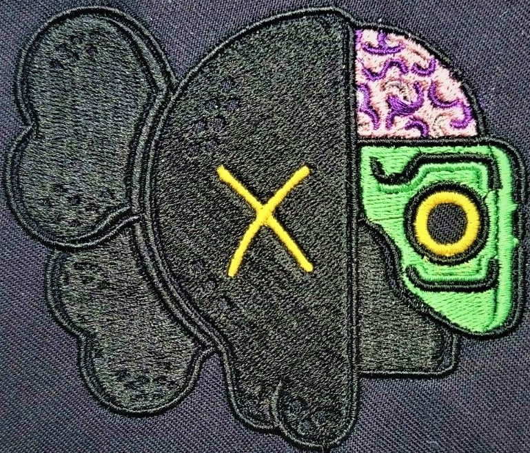 Embroidered Patch KawFace embroidered patch - embroidered patch