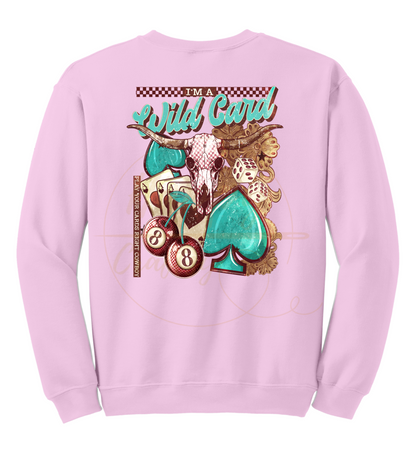 Wild Card-345 Sweatshirt - 345-S-Light Pink, 345-M-Light Pink, 345-L-Light Pink, 345-XL-Light Pink, 345-2XL-Light Pink, 345-3XL-Light Pink