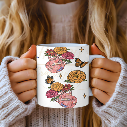 Aguanta Corazon-504 Mugs - 504-11OZ-Pink
