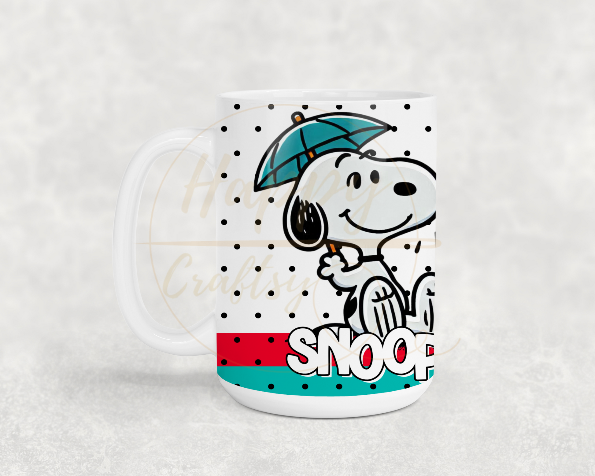 Umbrella Raindrop Joy-492 Mugs - 492-15OZ-White
