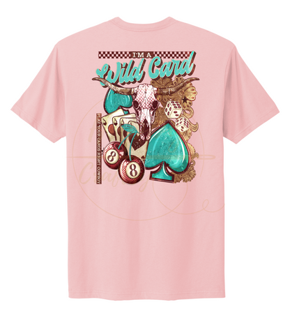 Wild Card-345 T-shirt - 345-S-Light Pink, 345-M-Light Pink, 345-L-Light Pink, 345-XL-Light Pink, 345-2XL-Light Pink, 345-3XL-Light Pink