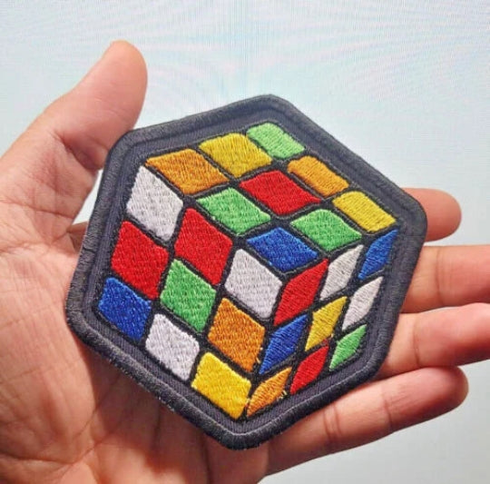 Rubik's Cube - embroidered patch