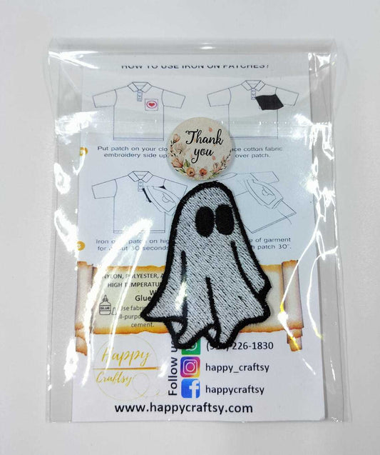 Little ghost Embroidered Patch - embroidered patch