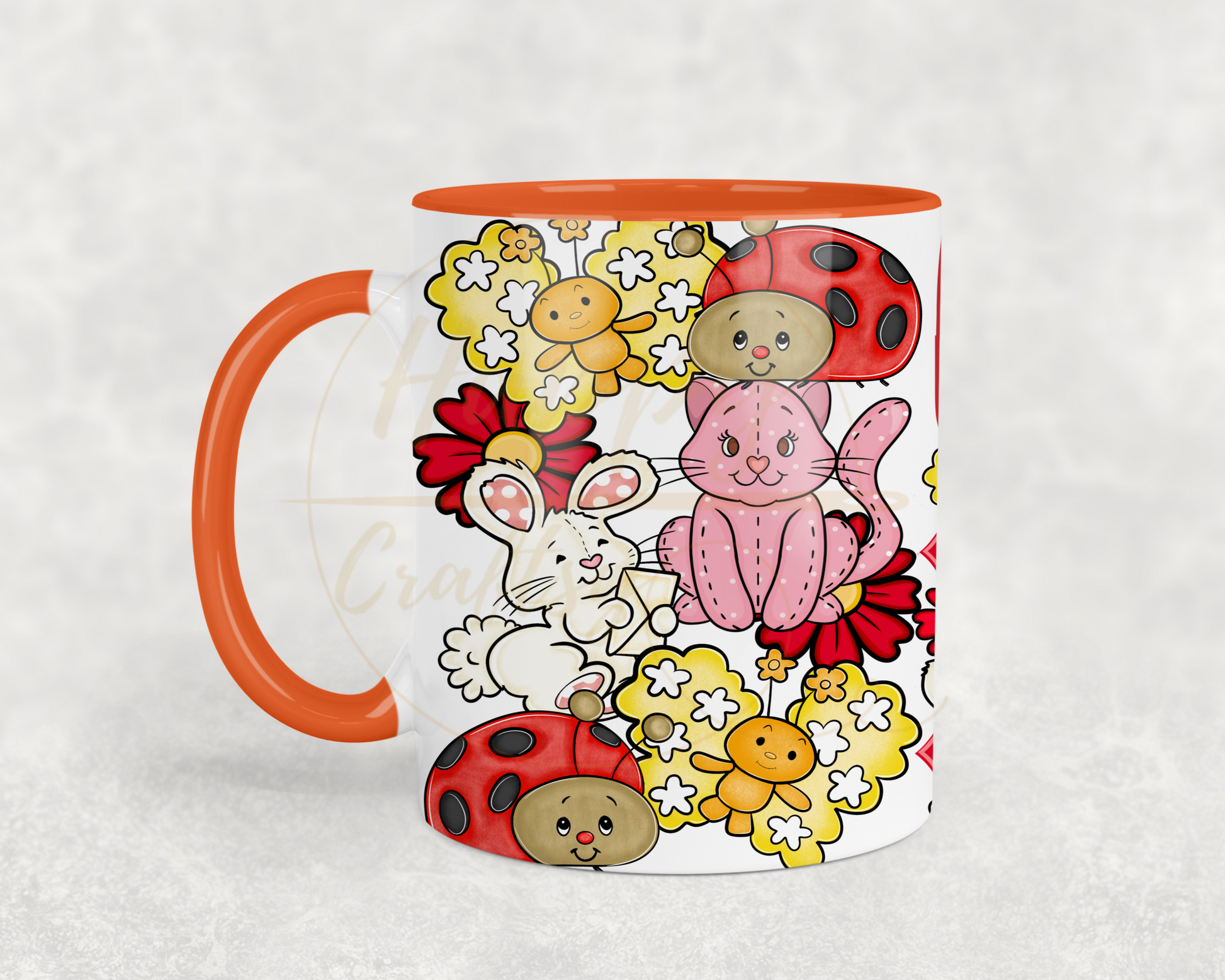 Sweet Berry Garden Friends-554 Mugs - 554-11OZ-Orange