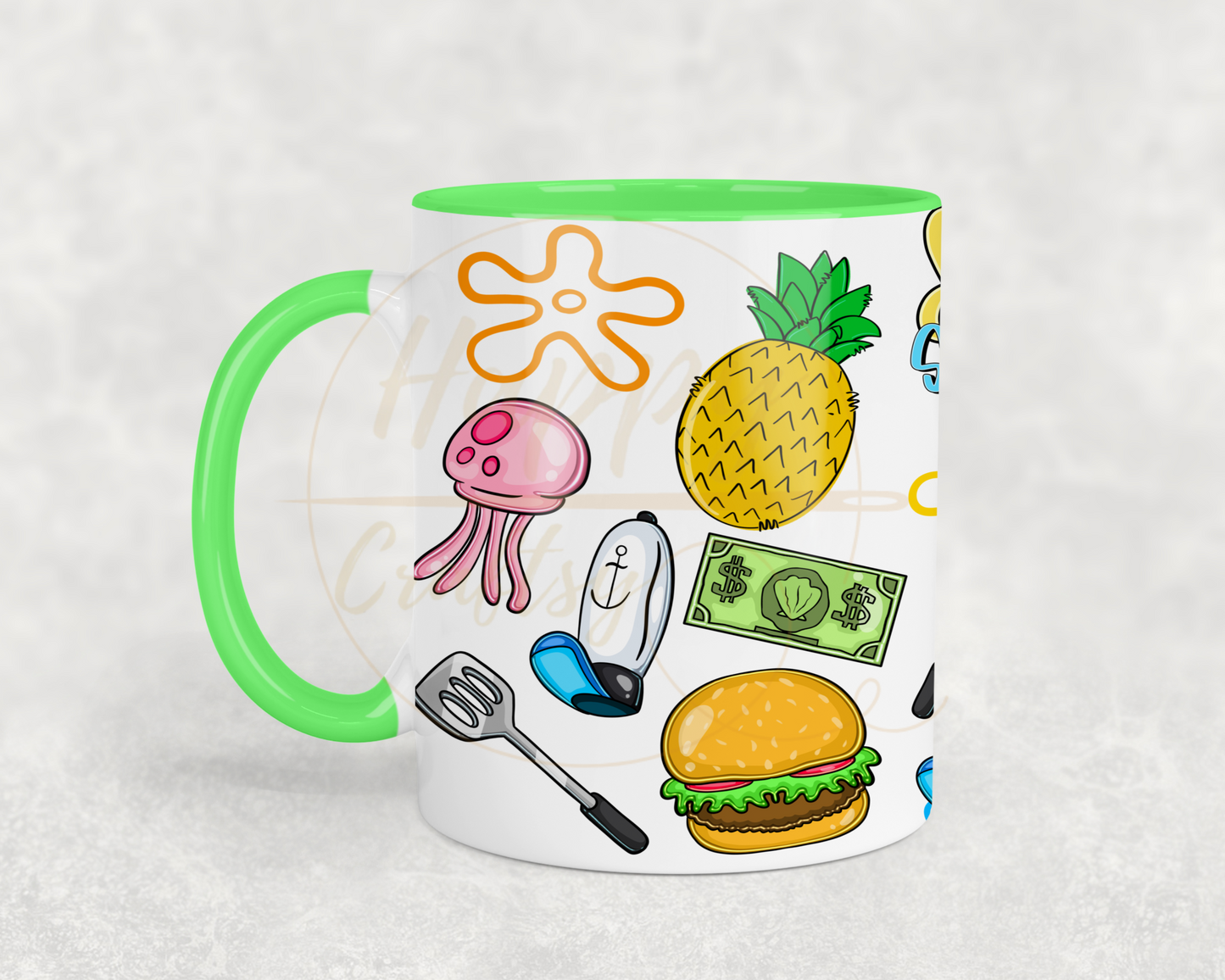 Undersea Fun Vibes-557 Mugs - 557-11OZ-Green