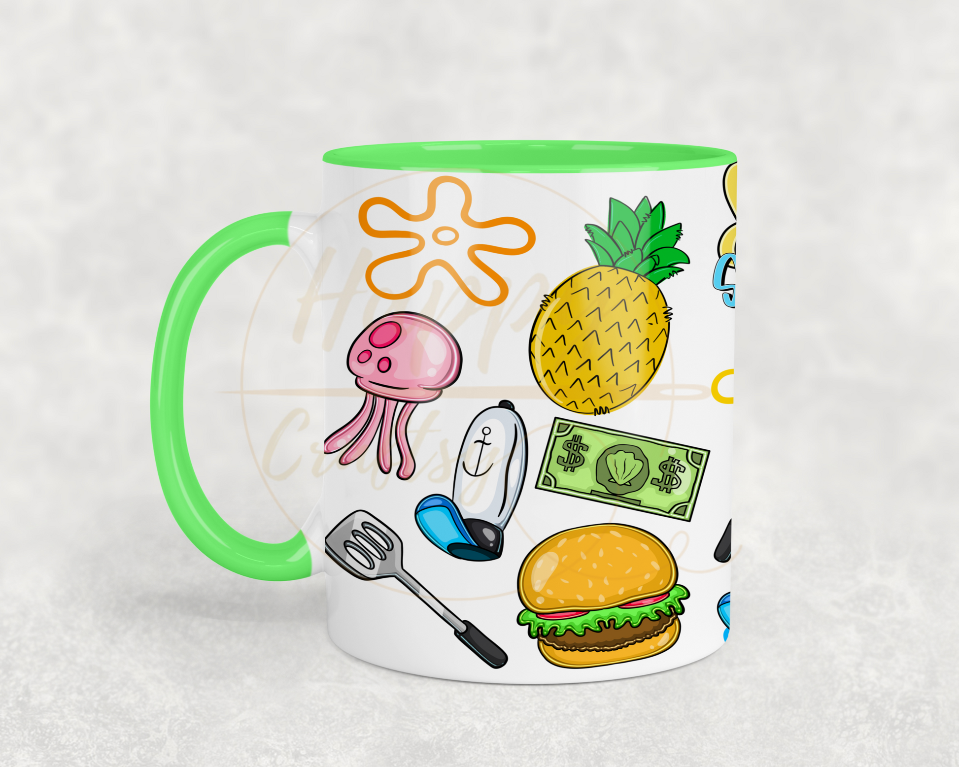 Undersea Fun Vibes-557 Mugs - 557-11OZ-Green